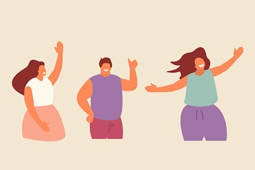 desenho de tres amigas 